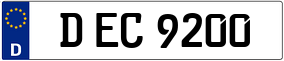 Trailer License Plate